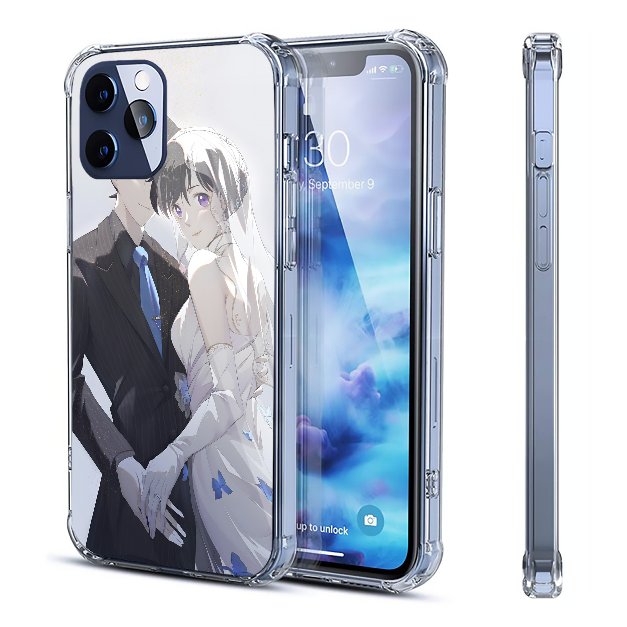 （画像用） 名探偵コナン Detective Conan 【iPhone 12シリーズ対応】透明スマホケース（クリアソフトケース）